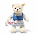 Steiff Teddybär Mila mit Namen bestickt, Bayern Tracht im Dirndl, 30 cm Beige