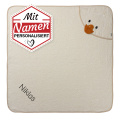 Sterntaler Kapuzenhandtuch Edda Crème 100x100, bestickt