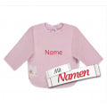 Sterntaler Ärmellätzchen Bär Betty mit Namen bestickt personalisiert, 50 x 73 cm Rosa