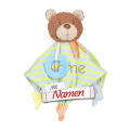 Sterntaler Babygeschenke, Schmusetuch Bär Bob bestickt mit Namen
