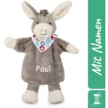 Sterntaler Handpuppe Esel Emmi, mit Namen bestickt, personalisiert mit Wunschname, Geschenk zur Geburt oder Taufe für Baby & Kinder