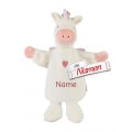 Sterntaler Handpuppe Einhorn mit Namen bestickt, personalisiertes Geschenk zur Geburt