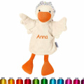 Sterntaler Handpuppe Gans, mit Namen bestickt, personalisierte Kasperlepuppe Tierhandpuppe, Geschenk zur Geburt oder Taufe