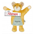 Sterntaler Handpuppe Löwe Leo fürs Laufrad, mit Namen bestickt, personalisiert