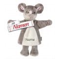 Sterntaler Handpuppe Maus mit Namen bestickt, personalisiertes Geschenk zur Geburt
