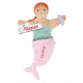 Sterntaler Handpuppe Meerjungfrau mit Namen bestickt, Baby Geschenk für Mädchen