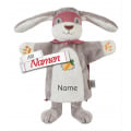 Sterntaler Handpuppe Superhase mit Namen bestickt, personalisiertes Geschenk zur Geburt