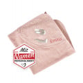 Sterntaler Kapuzenhandtuch Emmi Girl, 80x80, Rosa, bestickt