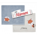 Sterntaler Kinderhandtuch mit Namen bestickt, Fuchs Filou 2er Set