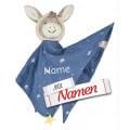 Sterntaler Schmusetuch Esel Emmi Weltraum mit Namen bestickt personalisiert, L 41 cm