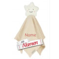 Sterntaler Schmusetuch Stern mit Namen bestickt personalisiert, S 26 cm Natur