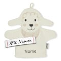 Sterntaler Spiel-Waschhandschuh Schaf Flocke, bestickt