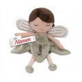 Stoffpuppe Fee personalisiert mit Namen, Fee Livia, Kuschelpuppe 32 cm, Babygeschenk